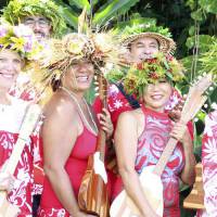 Tahiti - groupe folklorique - Farandole