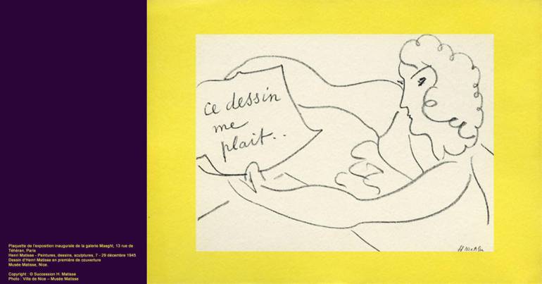 Henri Matisse – Aimé Maeght : une correspondance pour une création du 1 novembre au 15 janvier 2015 au Musée Matisse.