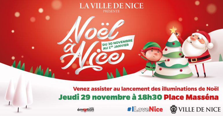 Noël à Nice, assistez au lancement des illuminations le jeudi 29 novembre à 18h30 - Place Masséna