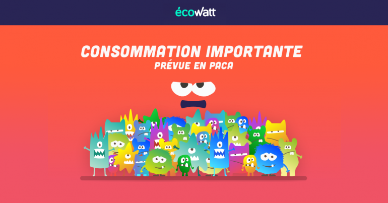 ecowatt : consommation d'électricité trop importante prévue en PACA cette semaine