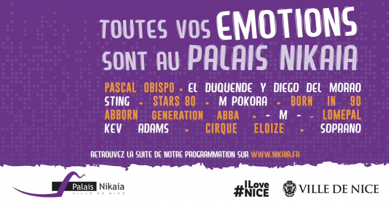 Programmation du Palais Nikaïa