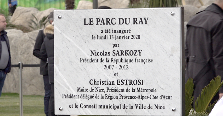 Nicolas SARKOZY et la Ville de Nice inaugurent le nouveau parc du Ray
