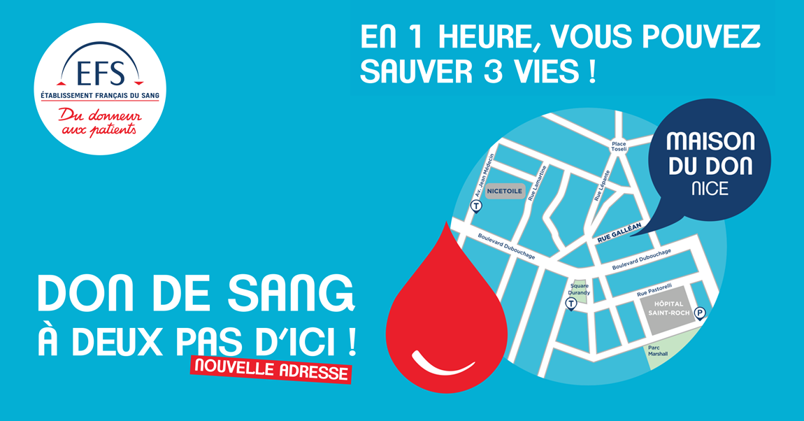 Maison du don du sang de Nice