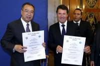 Signature du pacte de jumelage entre Nice et Xiamen