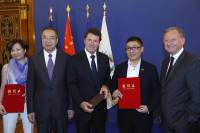 Signature du pacte de jumelage entre Nice et Xiamen