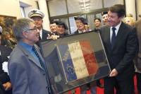 Remise du fanion de la 13e compagnie du 363e Régiment d¹infanterie à la Ville de Nice