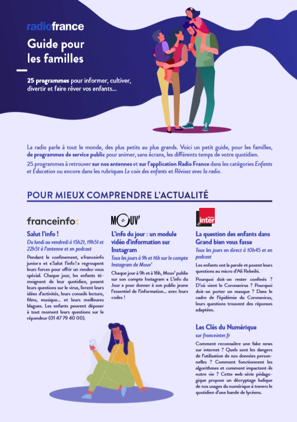 Guide radio france pour les familles