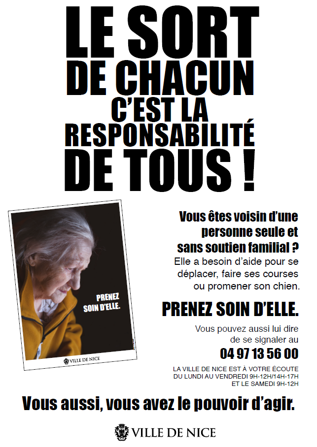 Affiche Chaîne de la solidarité à afficher dans le hall d'immeuble