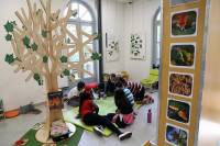 vue atelier de l'exposition promenons nous dans le bois