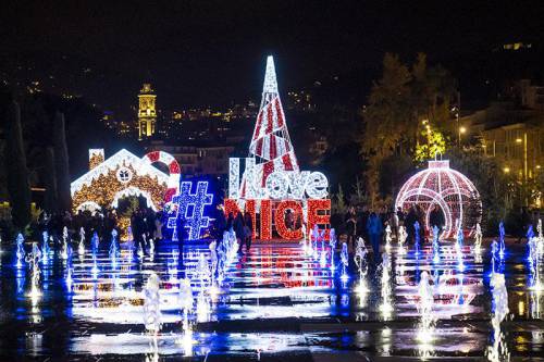 habillage structure #ILoveNice - Noël