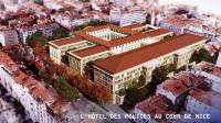 vue aérienne - L'Hôtel des Polices au coeur de Nice