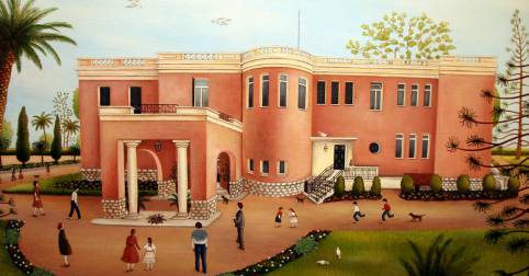 Peinture de la villa du Musée d’Art-Naïf