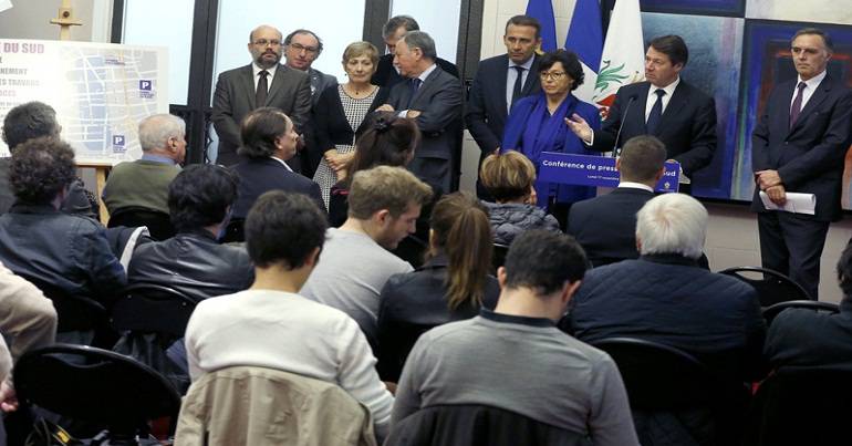 Conférence de presse gare du sud