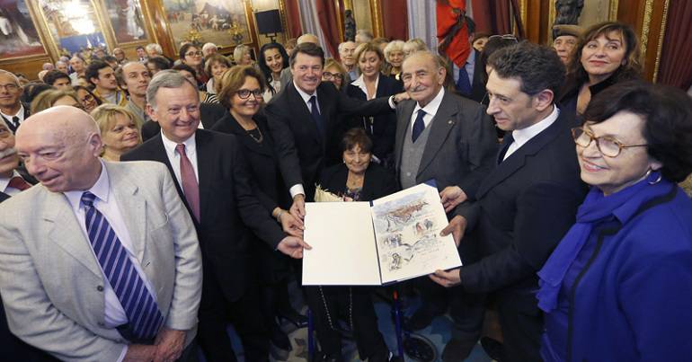 Charles Gottlieb reçu comme Citoyen d’Honneur de la Ville de Nice