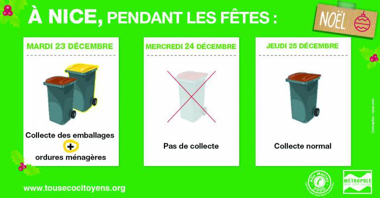 Pas de collecte des déchets le 24 décembre !
