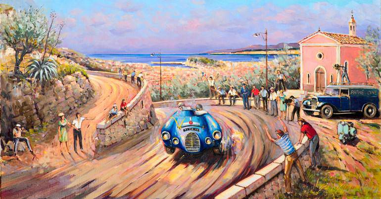 Toile Alain Ducoté - Automobile Club Nice.