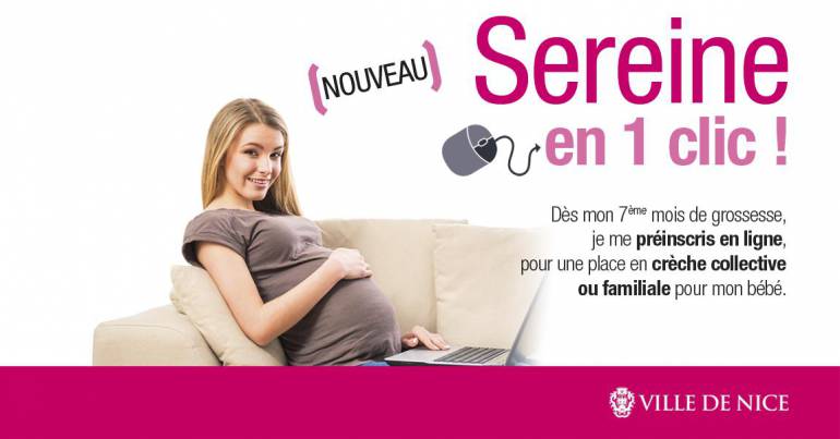 Préinscription en ligne dès le 7ème mois de grossesse.