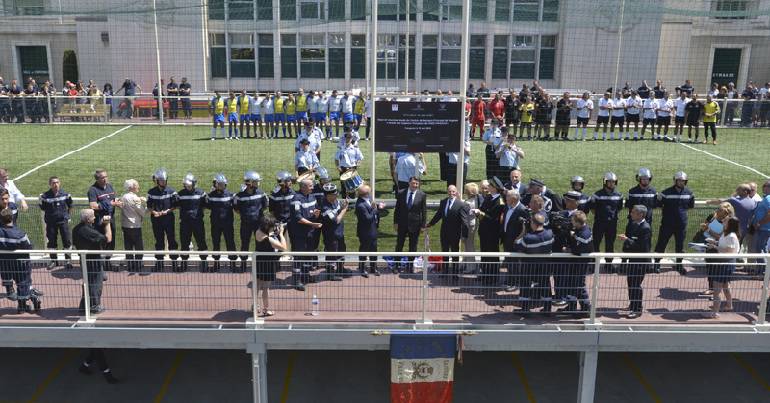 Inauguration du Stade de la Caserne Magnan