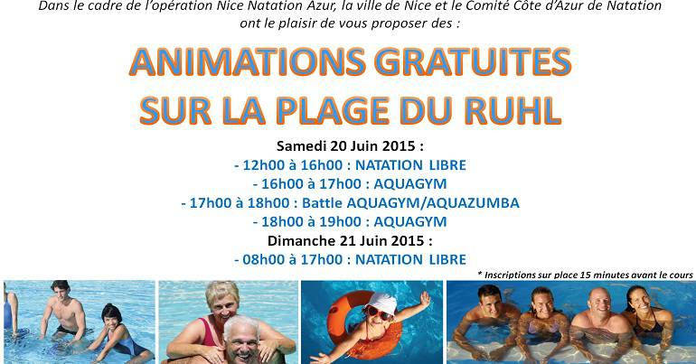 Animations gratuites sur la plage du Ruhl