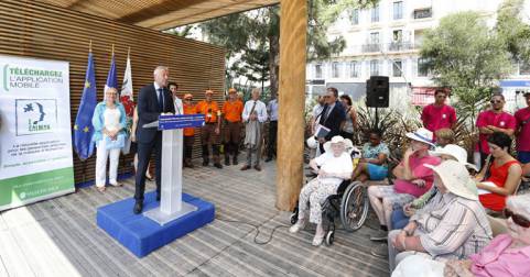 Lancement de l'application e-Calman  -  Promenade du Paillon