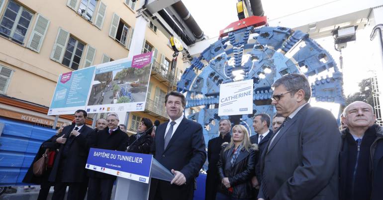 Baptême du tunnelier du tramway