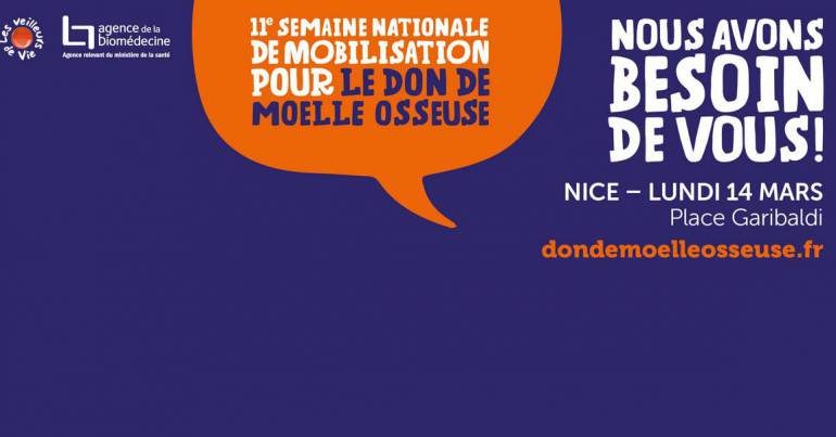 11ème semaine nationale de mobilisation pour le don de moelle osseuse