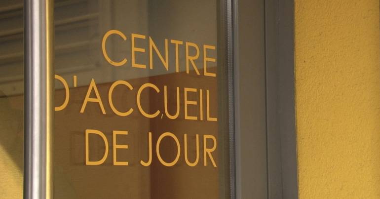 Porte d'entrée de l'accueil de jour