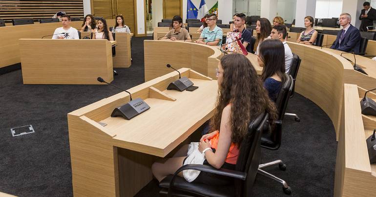 Accueil de jeunes étudiants portugais