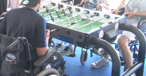 Zone d'activité UEFA sensibilisation handicap