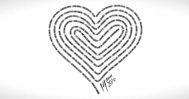 Hommage attentats OGCNice Rennes