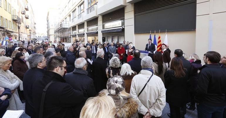 Inauguration de la rue Alexandre Mari