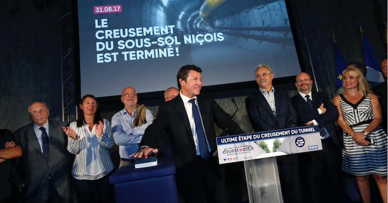 Ligne Ouest-Est du tramway > fin du creusement