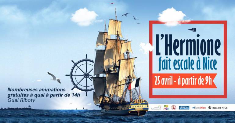 L''Hermione en escale à Nice