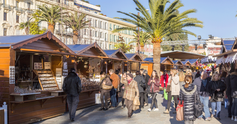 Noël à nice 2018 - Espace restauration Place Masséna