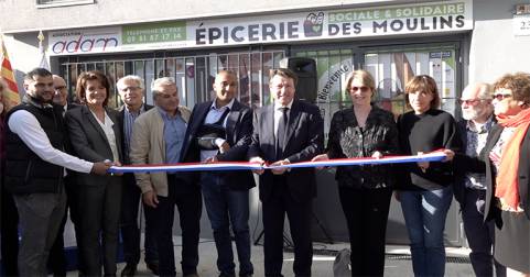 Inauguration de la nouvelle épicerie sociale et solidaire des Moulins