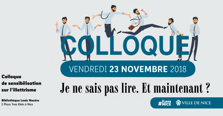 Colloque de sensibilisation sur l"illetrisme - Vendredi 23 novembre - Bibliothèque Louis Nucéra