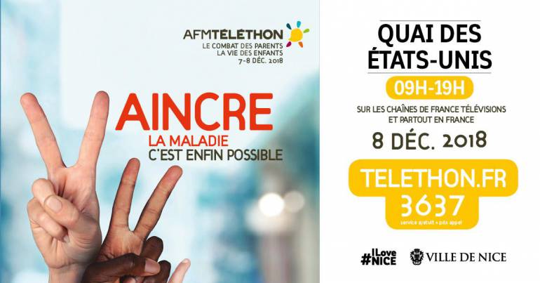 Téléthon 2018 \: V comme Vie, Vaincre, Victoires