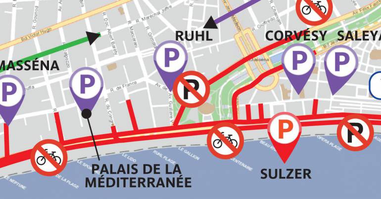 plan circulation Paris-Nice 2019