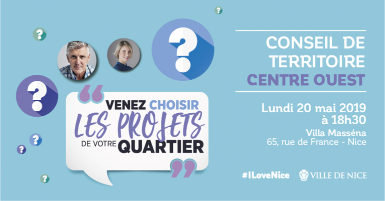 conseil de territoire - Centre ouest - lundi 20 mai à 18h30