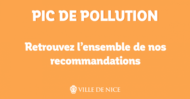 pic de pollution - les recommandations
