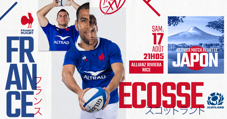 Rugby France Ecosse Samedi 17 Aout A L Allianz Riviera
