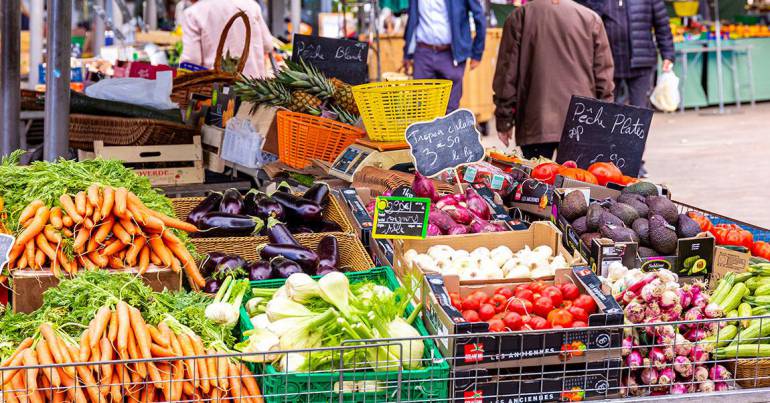 Le marché de la Place Henri Lentulo