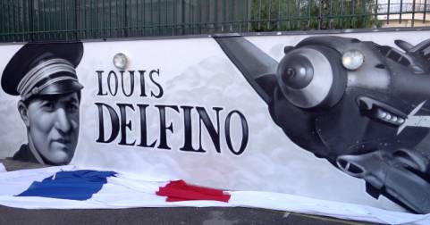 Inauguration d’une fresque en hommage à Louis Delfino