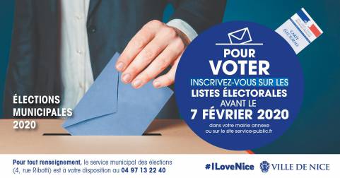 Election municipales 2020 - inscription sur listes électorales avant le 7 février