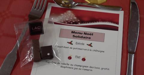Menu du repas solidaire