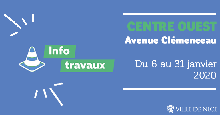 Info travaux \: Avenue Clémenceau