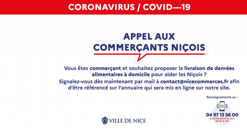 Appel aux commerçants \: livraison de denrées alimentaires