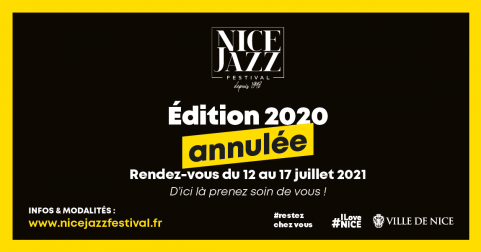 Annulation Nice Jazz Festival 2020 - RDV en 2021 !