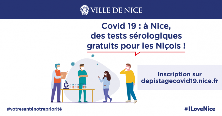 Des tests sérologiques gratuits pour les Niçois