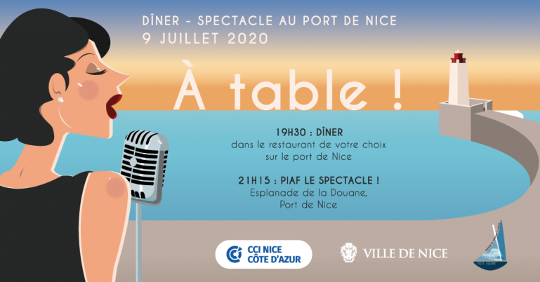 A table \! Le Port de Nice « Piaf » d’impatience